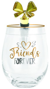 FREINDS FOREVER CHEERS STEMLESS WITH STOPPER