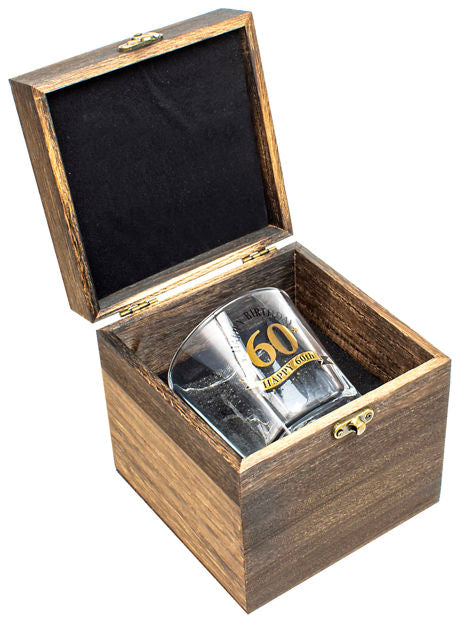 WOOD BOX 60TH GIFT SET <br> BG0245
