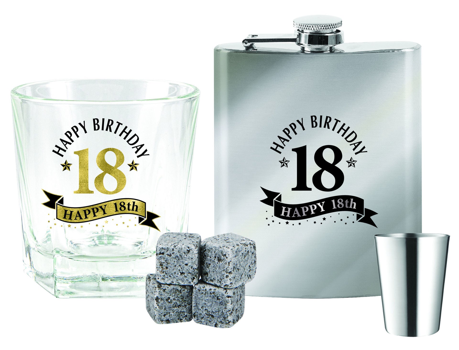 WOOD BOX 18TH GIFT SET <br>BG0220