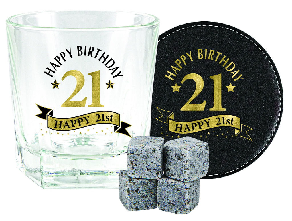 WOOD BOX 21ST GIFT SET <br> BG0231
