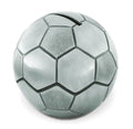 SOCCER BALL PEWTER MONEY BANK