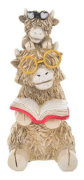 Highland Cow Stack Figurine Décor