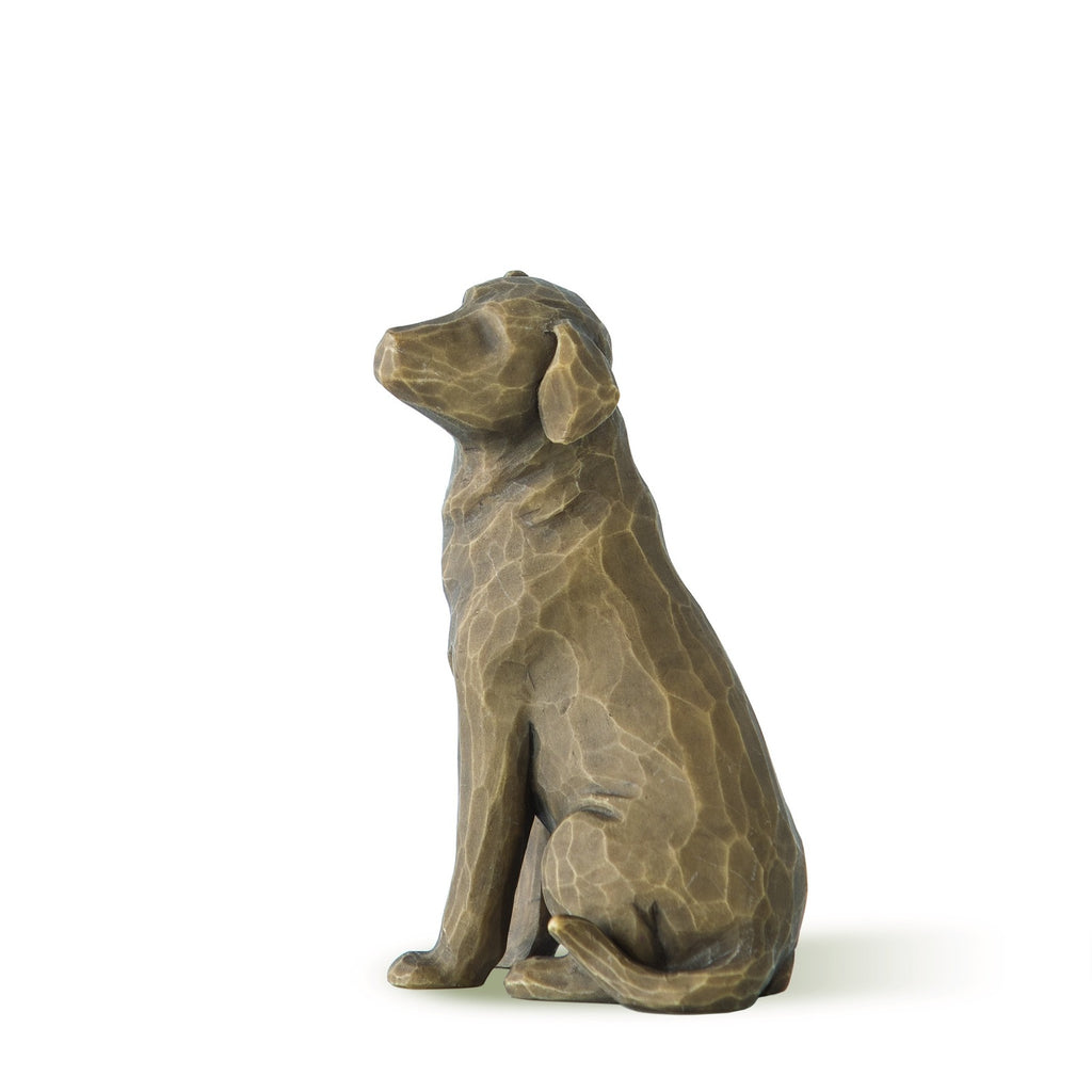 Willow Tree Love My Dog Dark Figurine 3"