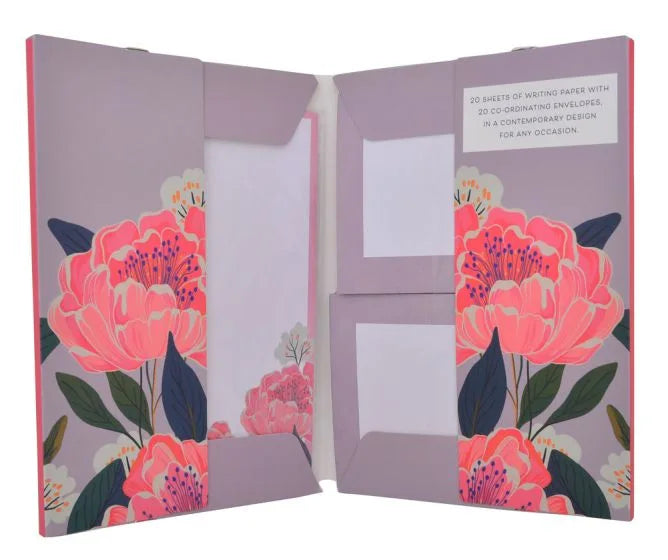 Pretty Peonies Writing Set
