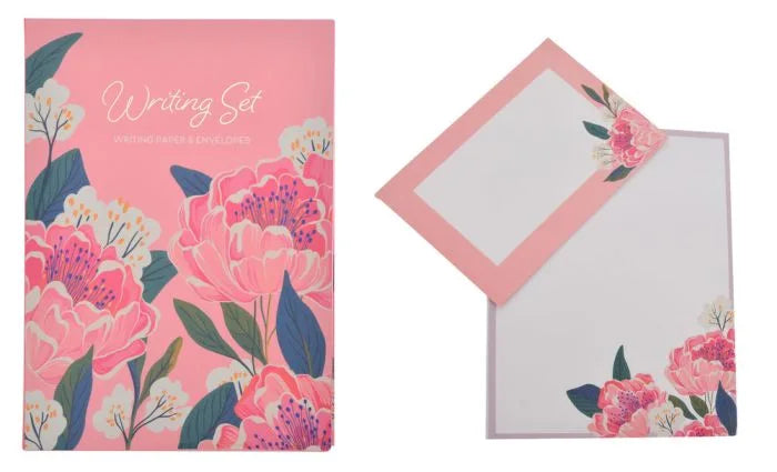 Pretty Peonies Writing Set