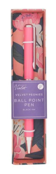 Pretty Peonies Floral Ballpoint Pen