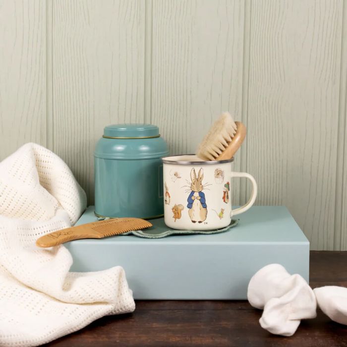 Peter Rabbit Baby Gift Set – Brush, Comb & Enamel Mug