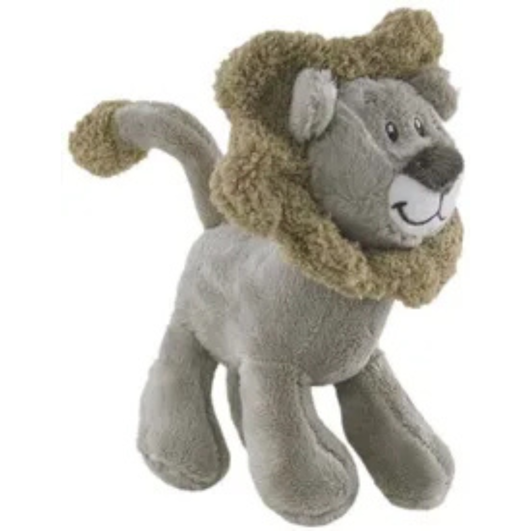 LION SAFARI WITH RATTLE SMALL 18CM