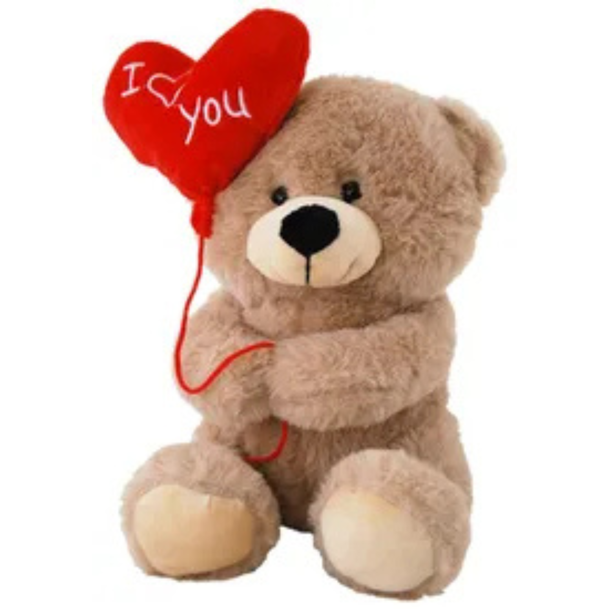 BROWN TEDDY BEAR<br>WITH BALLOON<br>I LOVE YOU