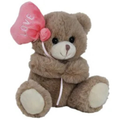 BROWN TEDDY BEAR<br> WITH BALLOON PINK LOVE<br>GABBY