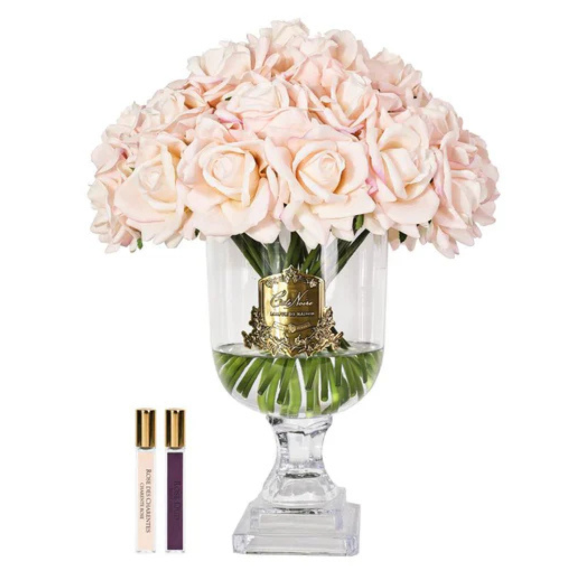VERSAILLES clear glass - Champagne Pink Gold Badge