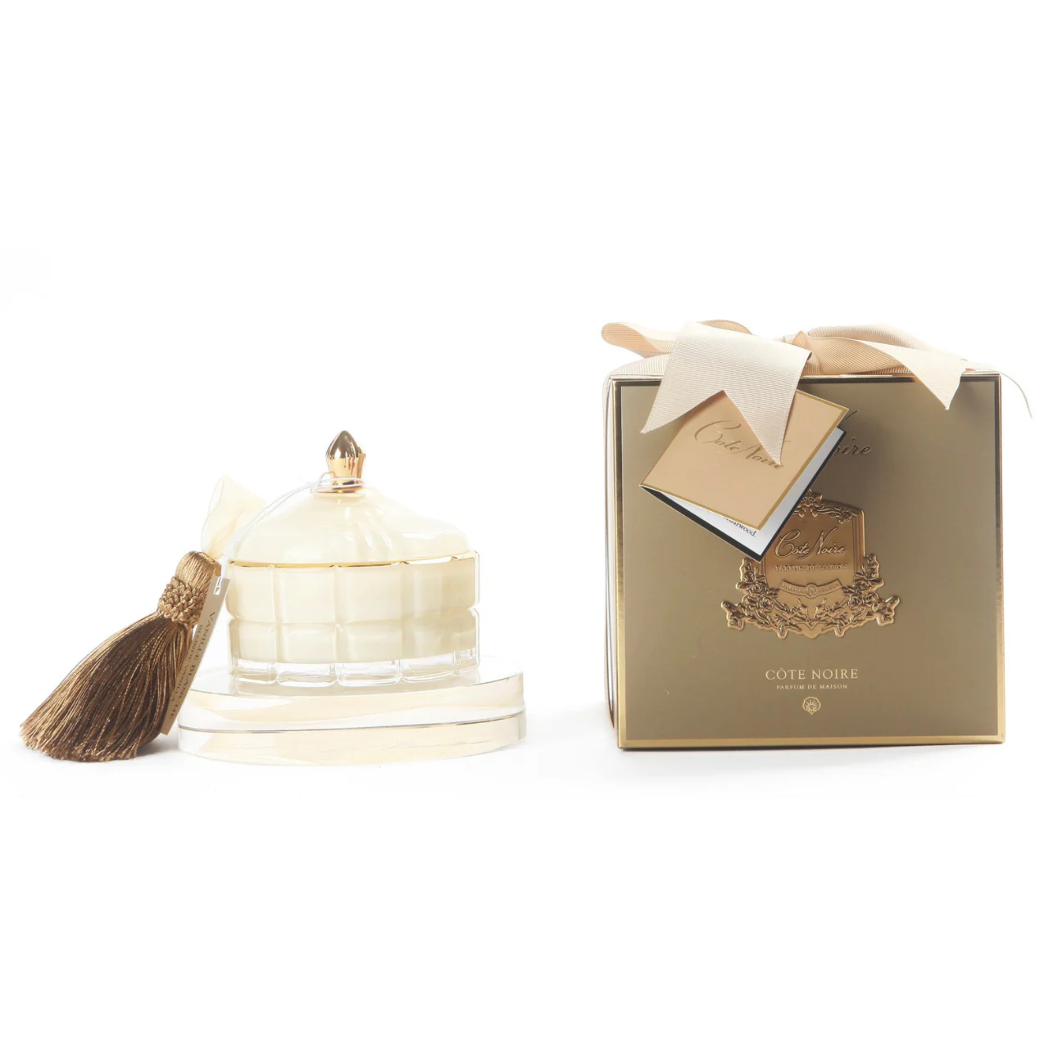 Art Deco Candle <br>Cream & Gold - Blonde Vanilla <br>GML45015
