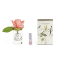 Rose Bud<br> Clear Glass - Peach <br> GMR45