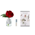 Rose Bud<br> Clear Glass - Red <br>GMR44
