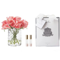Herringbone Rose Buds <br> Clear - Peach<br>HCF25