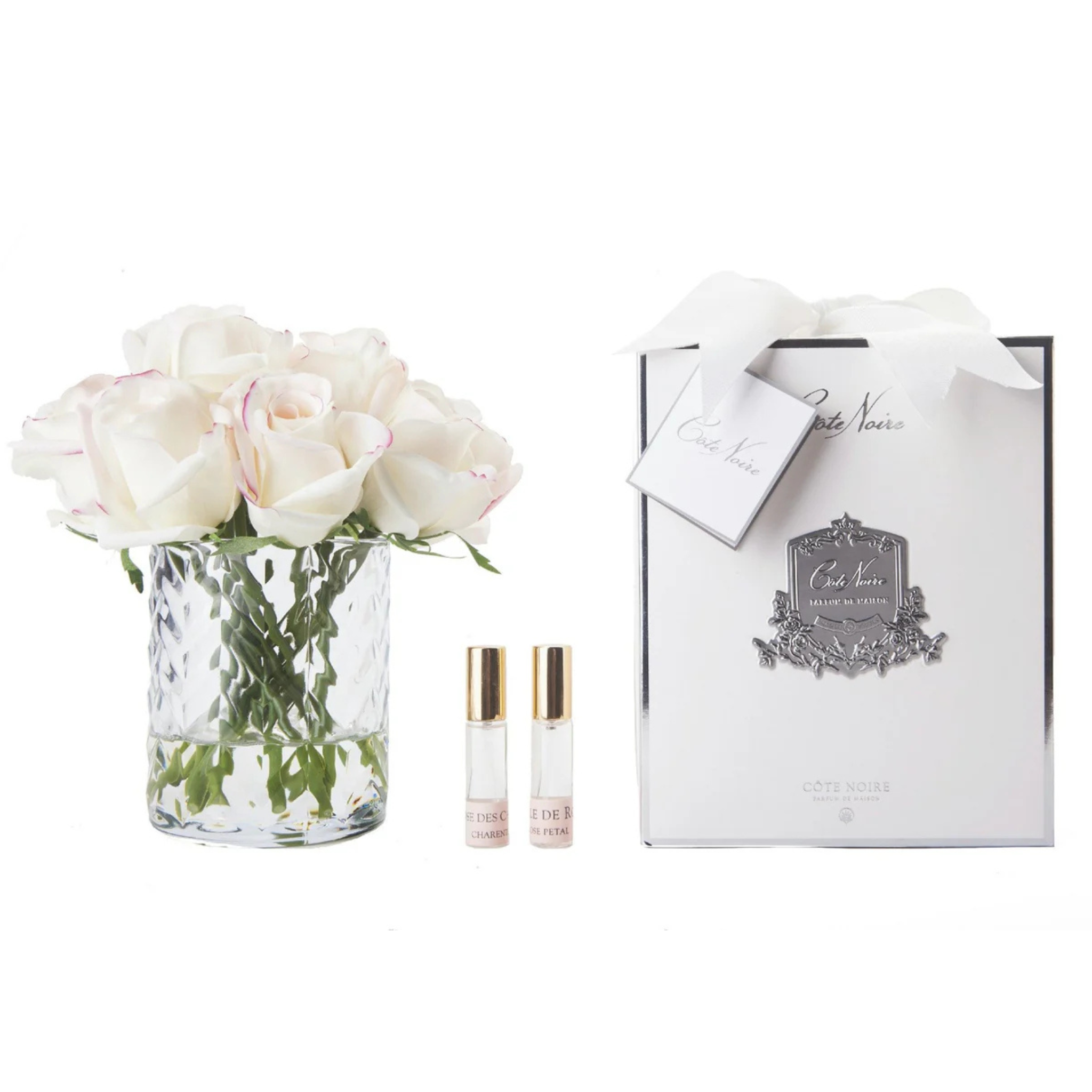 Herringbone Rose Buds <br> Clear -Blush<br> HCF22