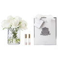 Herringbone Rose Buds <br> Clear -White<br> HCF21