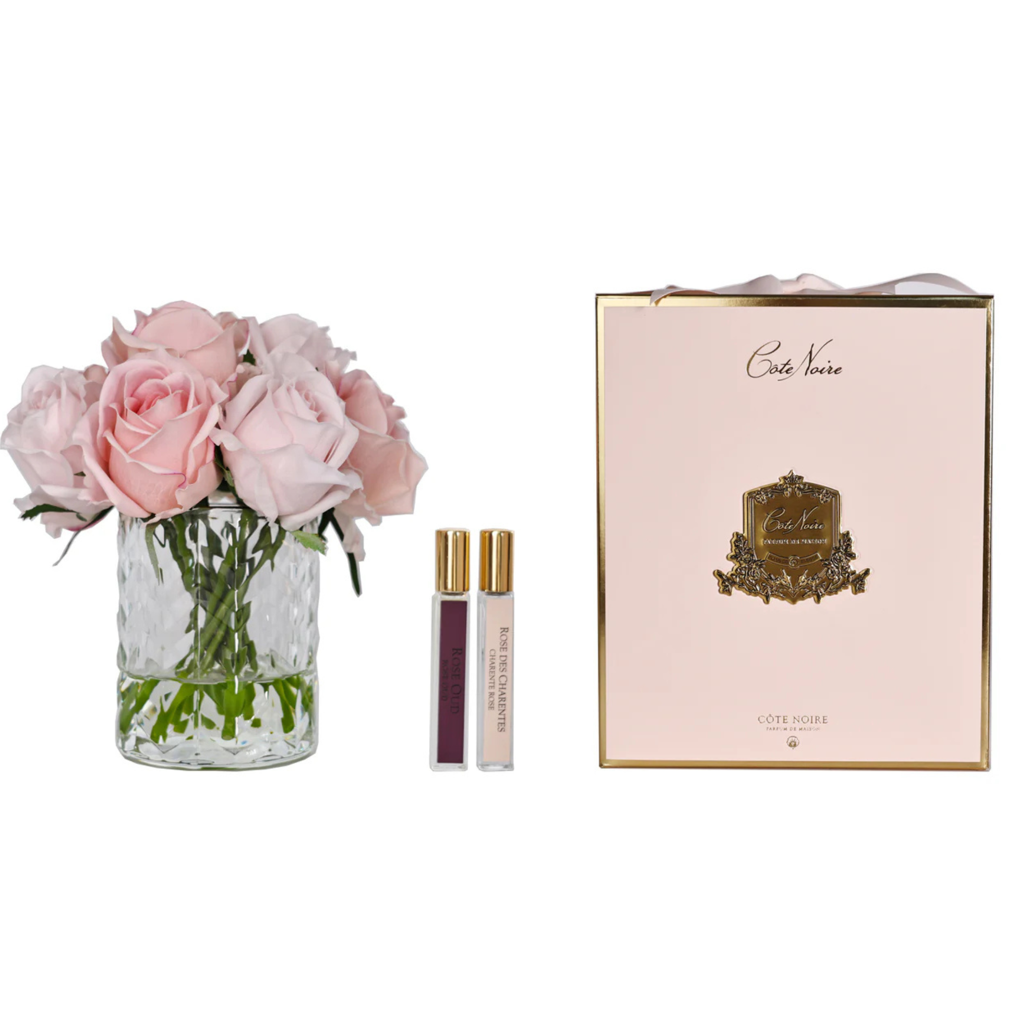 Herringbone Rose Buds <br> Clear- Mixed Rose Buds <br> HCF09