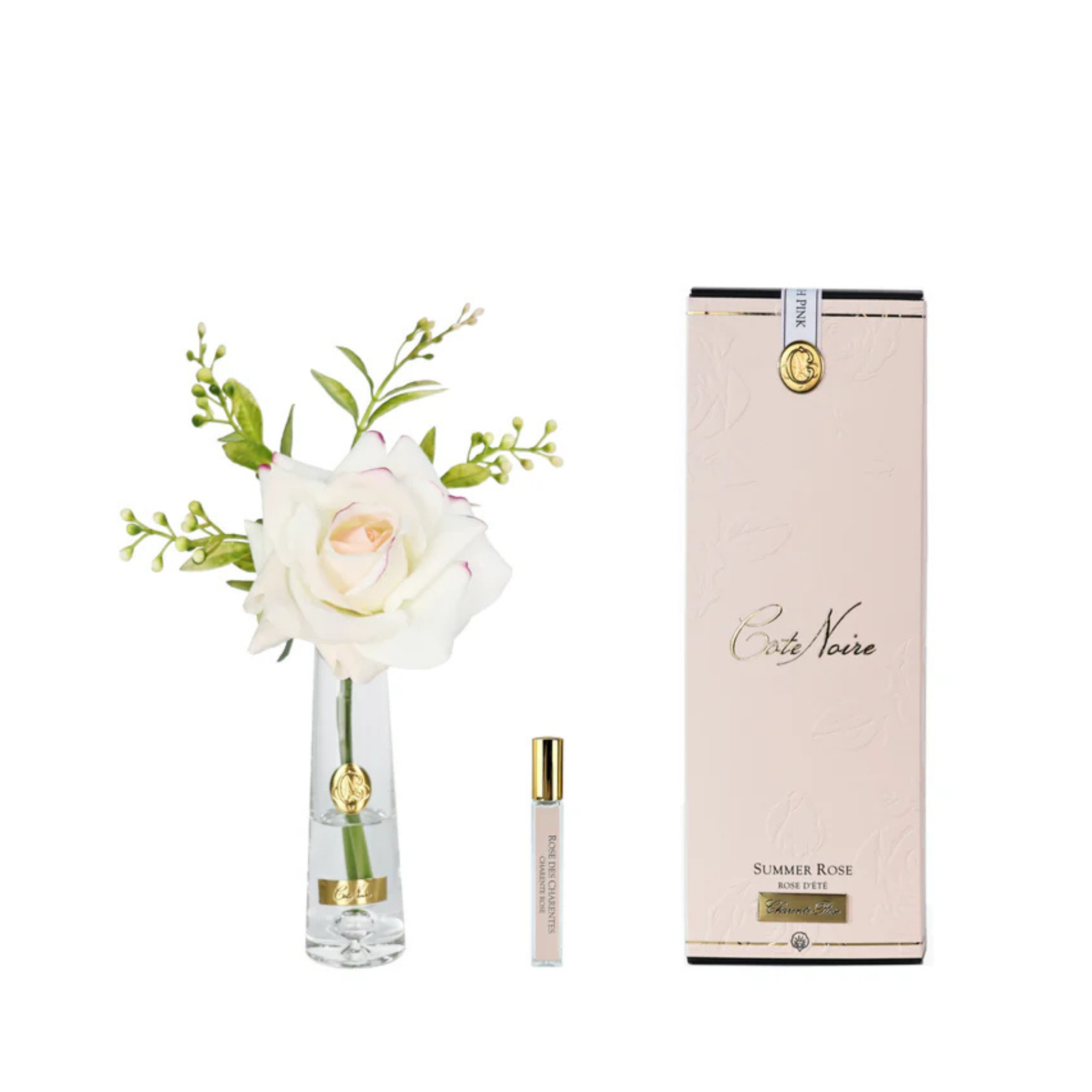 Summer Rose - Pink Blush<br>Gold Badge - SRG02
