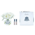 Five Roses <br>Clear Glass - Ivory<br> GMR61
