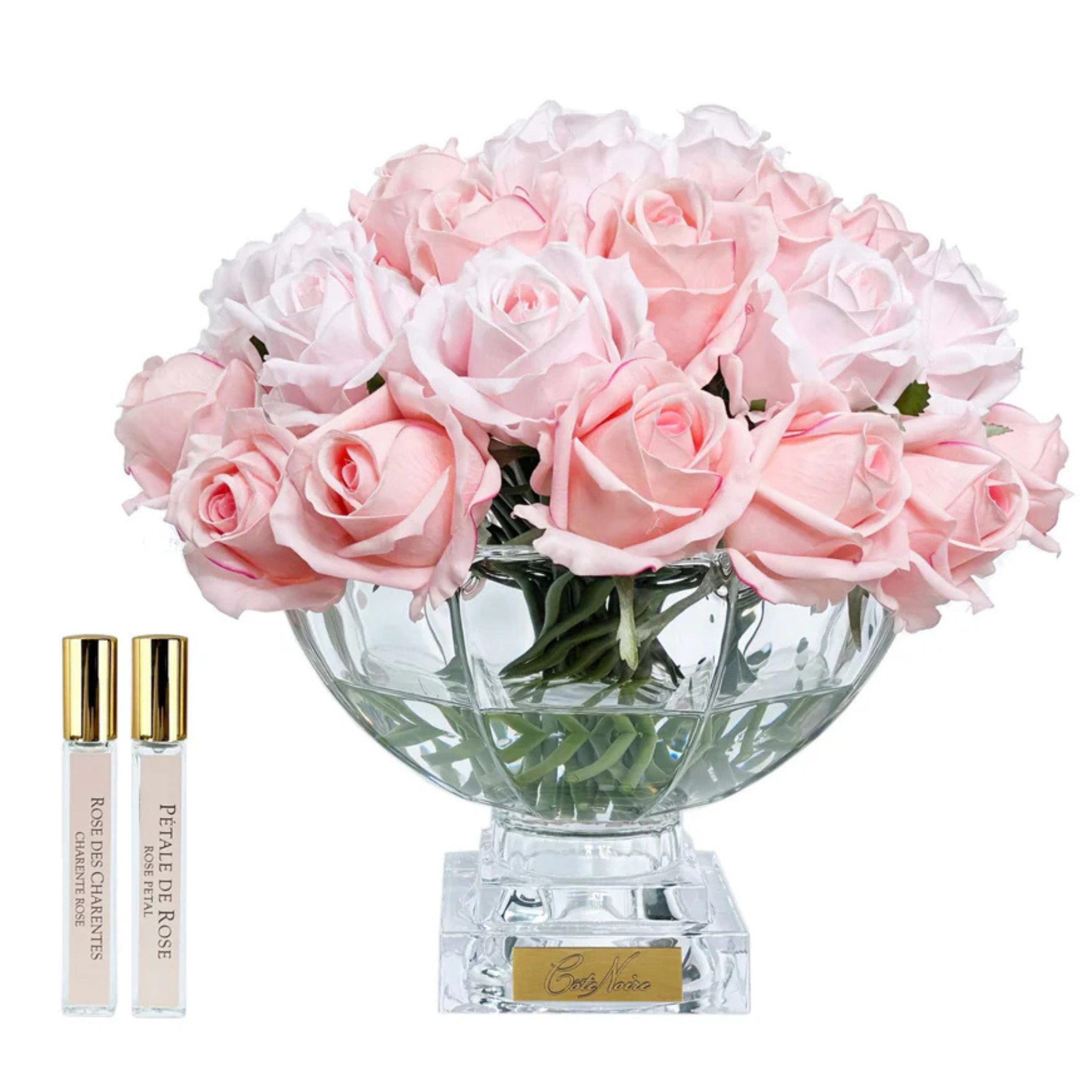 Luxury Centrepiece 37 Rose <br>Bouquet - Mixed Pink <br>Silver Badge -  CPRB14