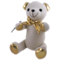 BEAR AUTO LARGE 38CM: GOLD