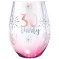 30TH STEMLESS <br>HOLOGRAPHIC GLASS