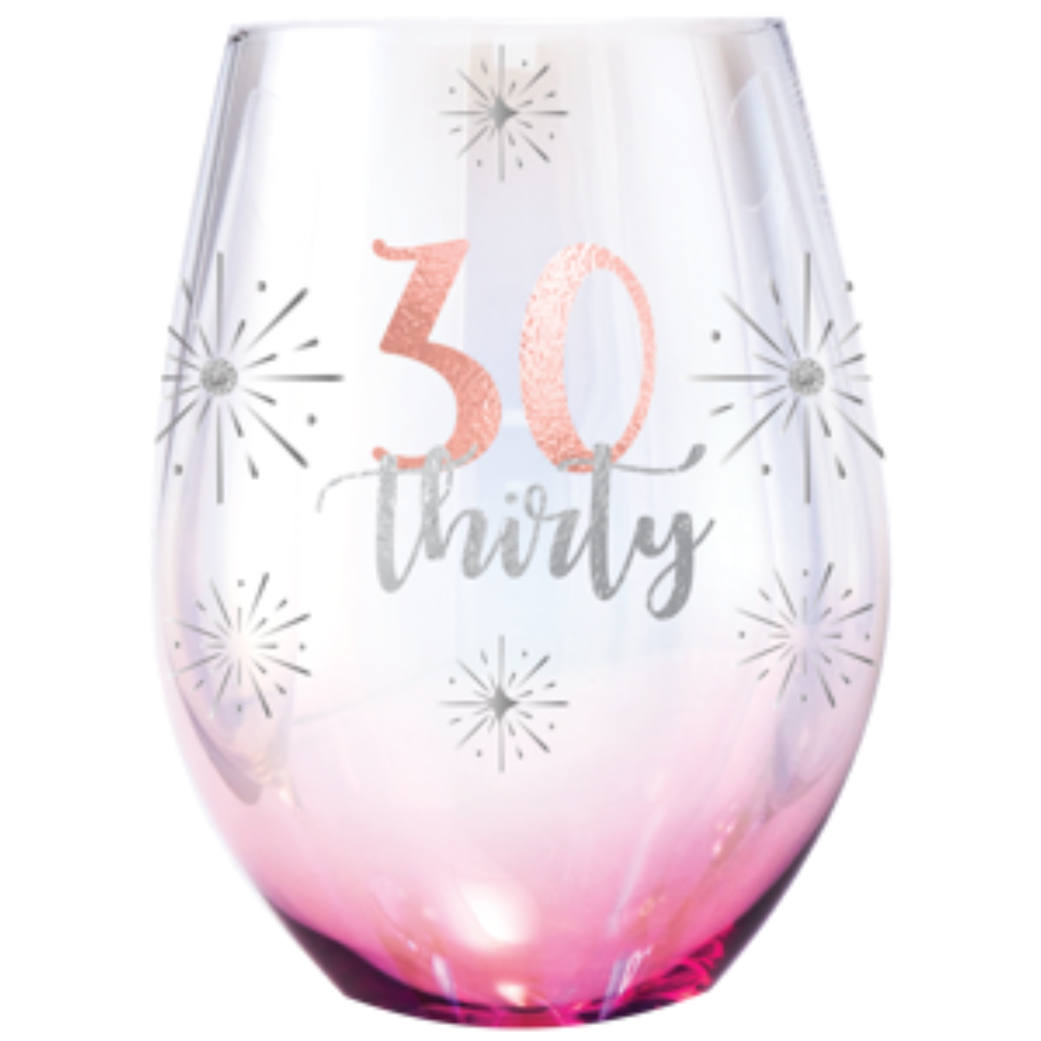 30TH STEMLESS <br>HOLOGRAPHIC GLASS
