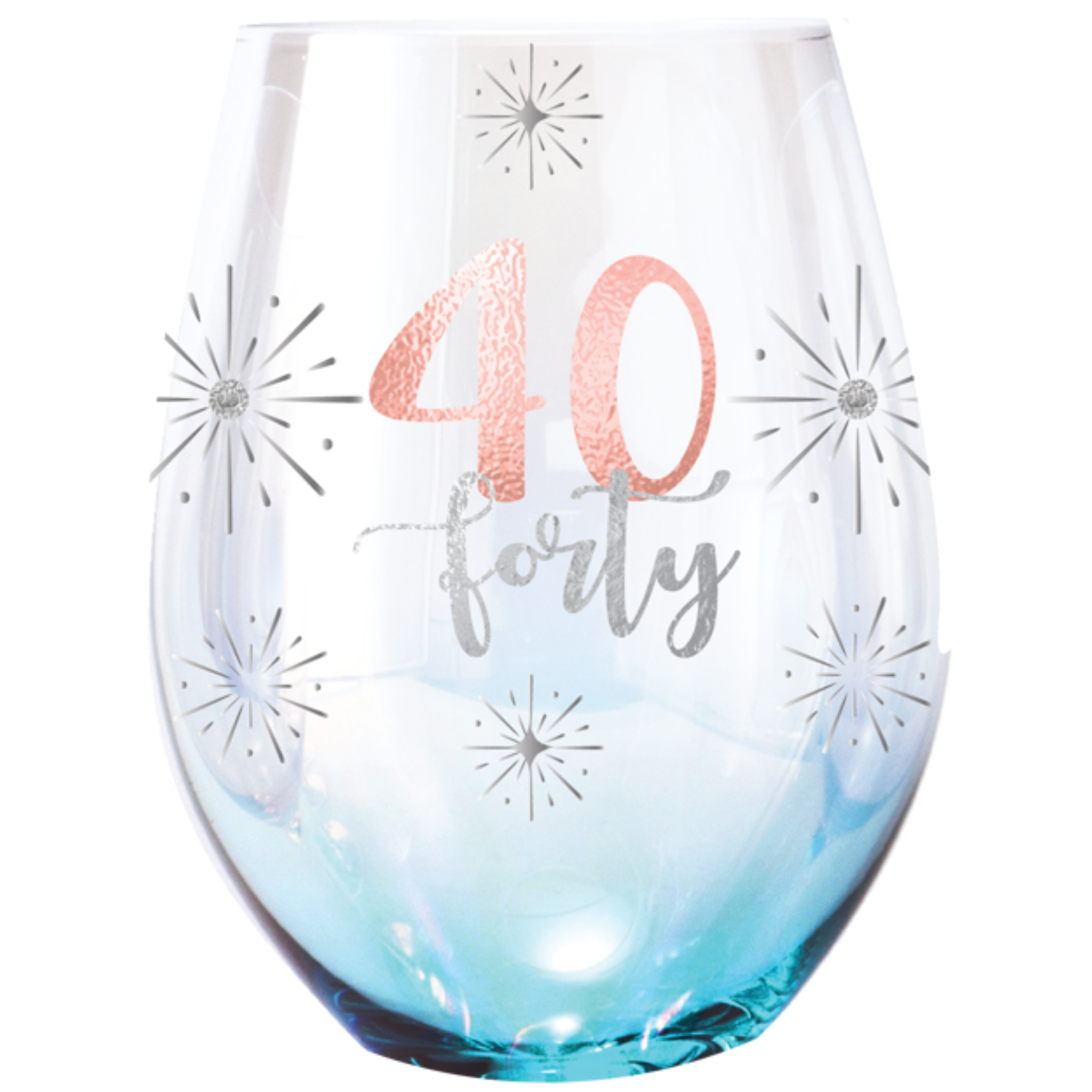 40TH STEMLESS <br>HOLOGRAPHIC GLASS