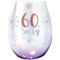 60TH STEMLESS <br>HOLOGRAPHIC GLASS