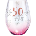 50TH STEMLESS <br>HOLOGRAPHIC GLASS