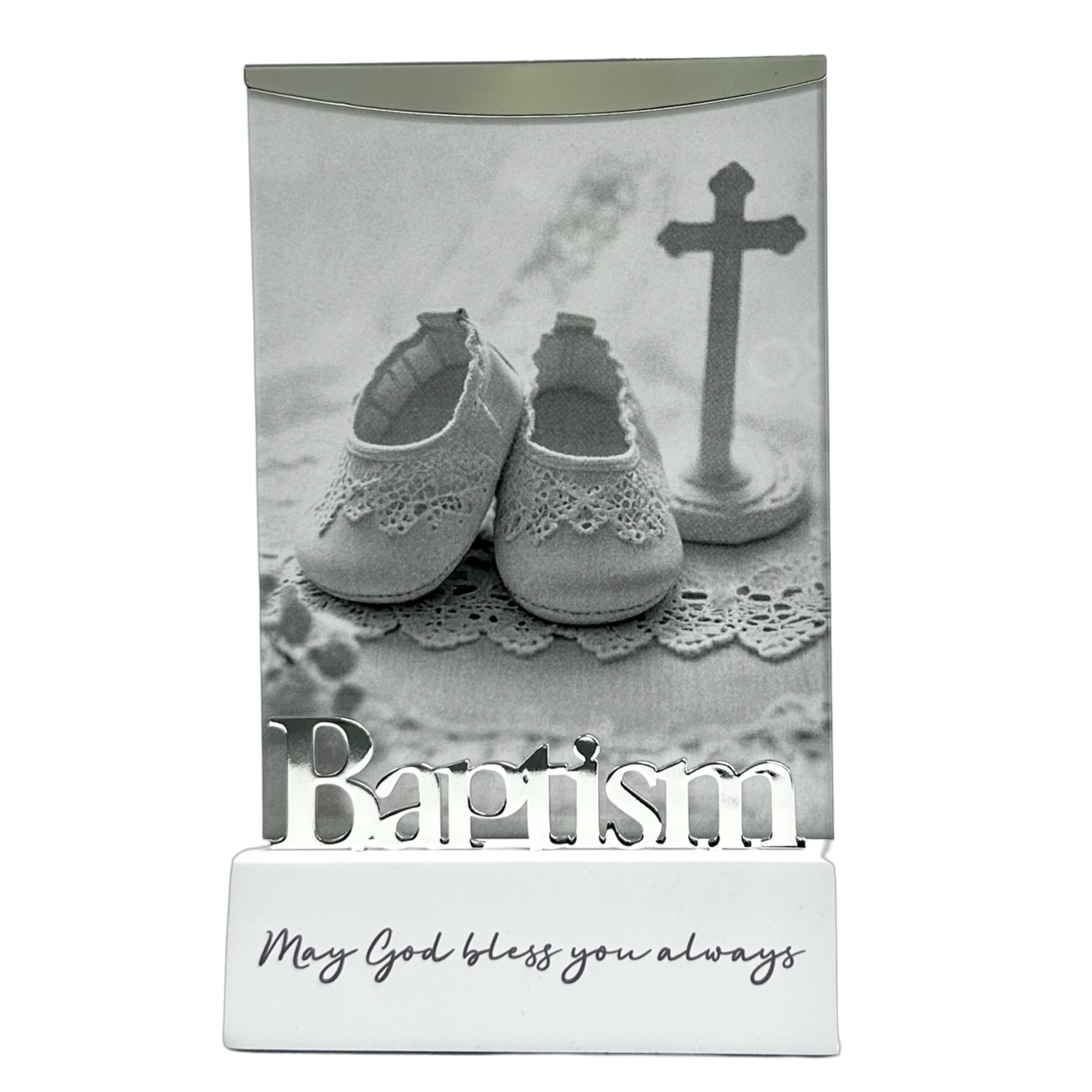 BAPTISM FRAME 6 X 4" - WHITE
