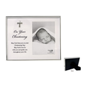 PHOTO  FRAME SILVER - CHRISTENING  4 X 6
