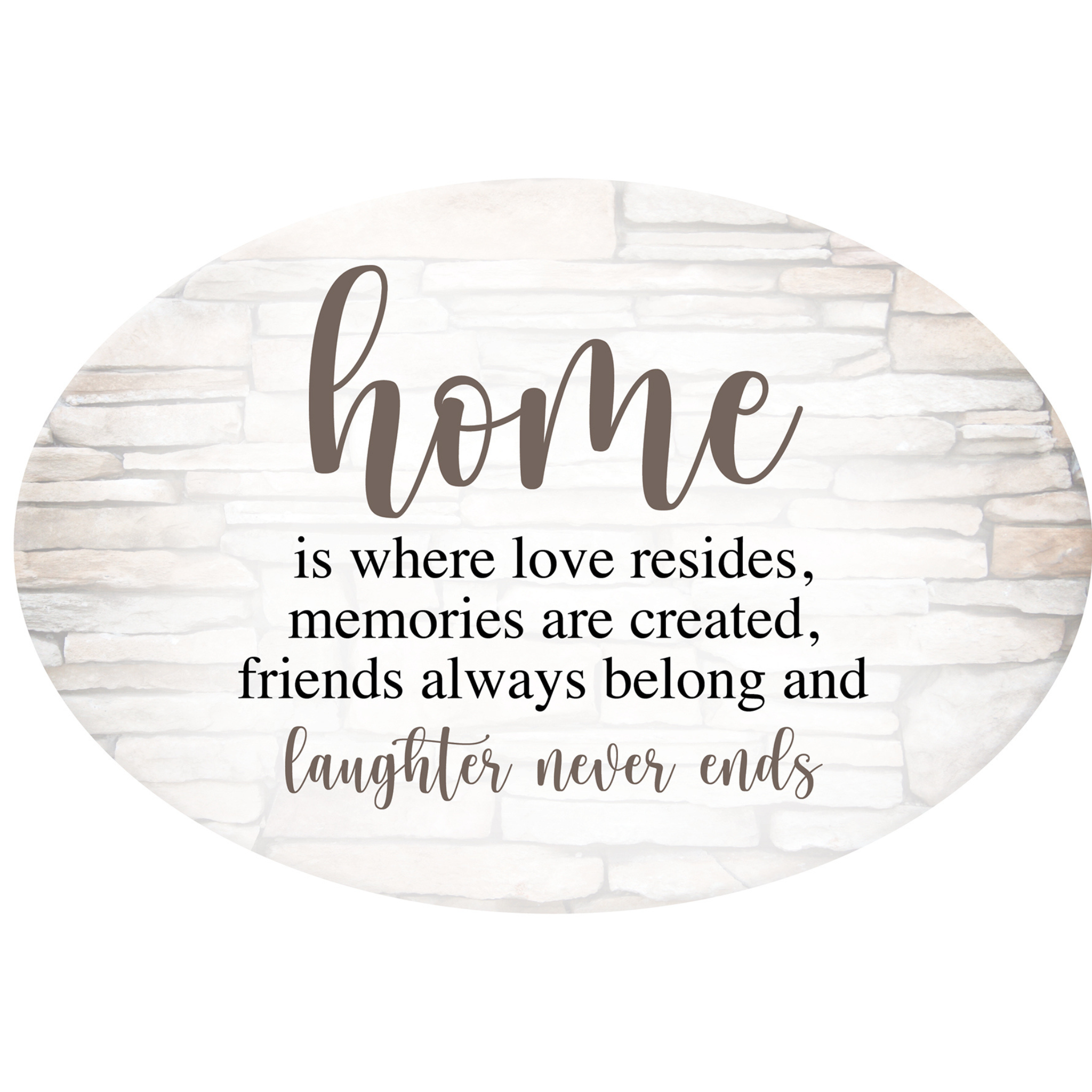 OVAL CERAMIC PLAQUES - HOME