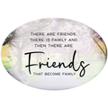 OVAL CERAMIC PLAQUES - FRIENDS