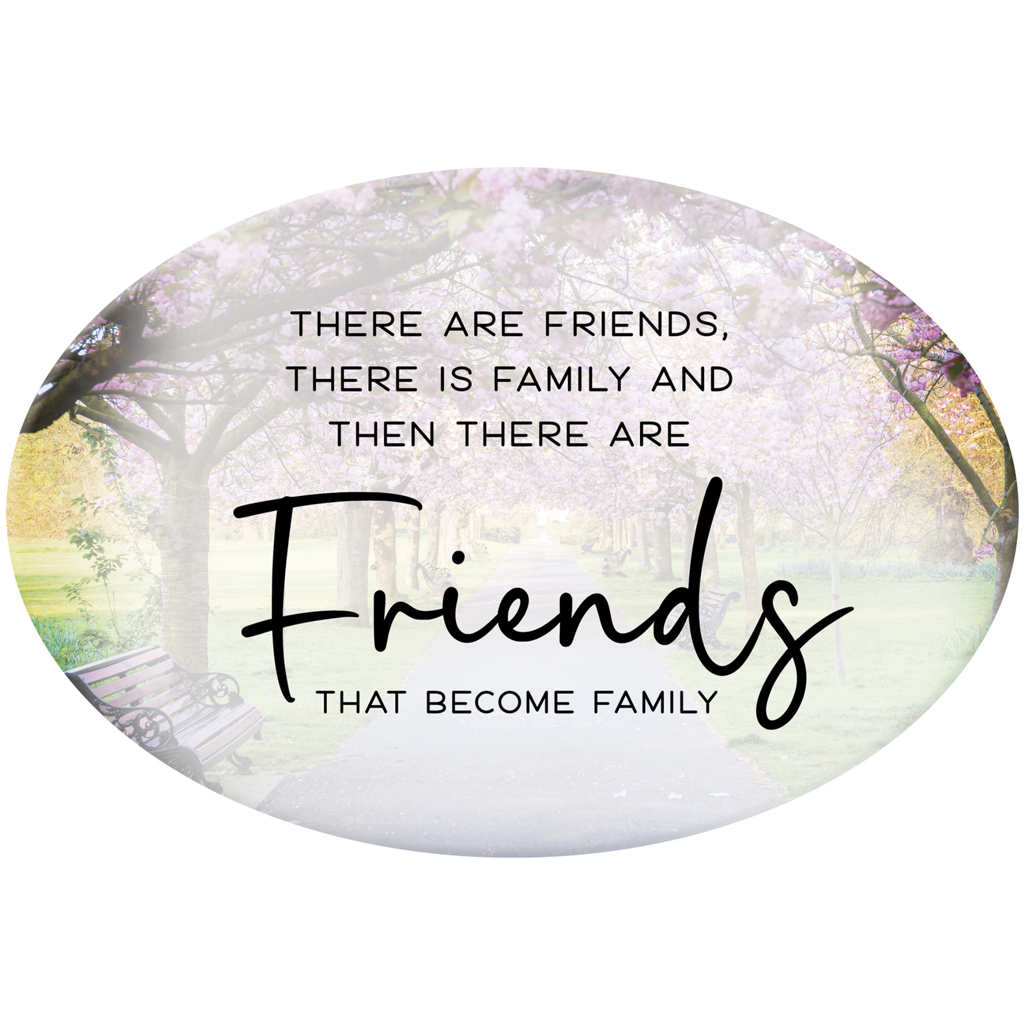 OVAL CERAMIC PLAQUES - FRIENDS