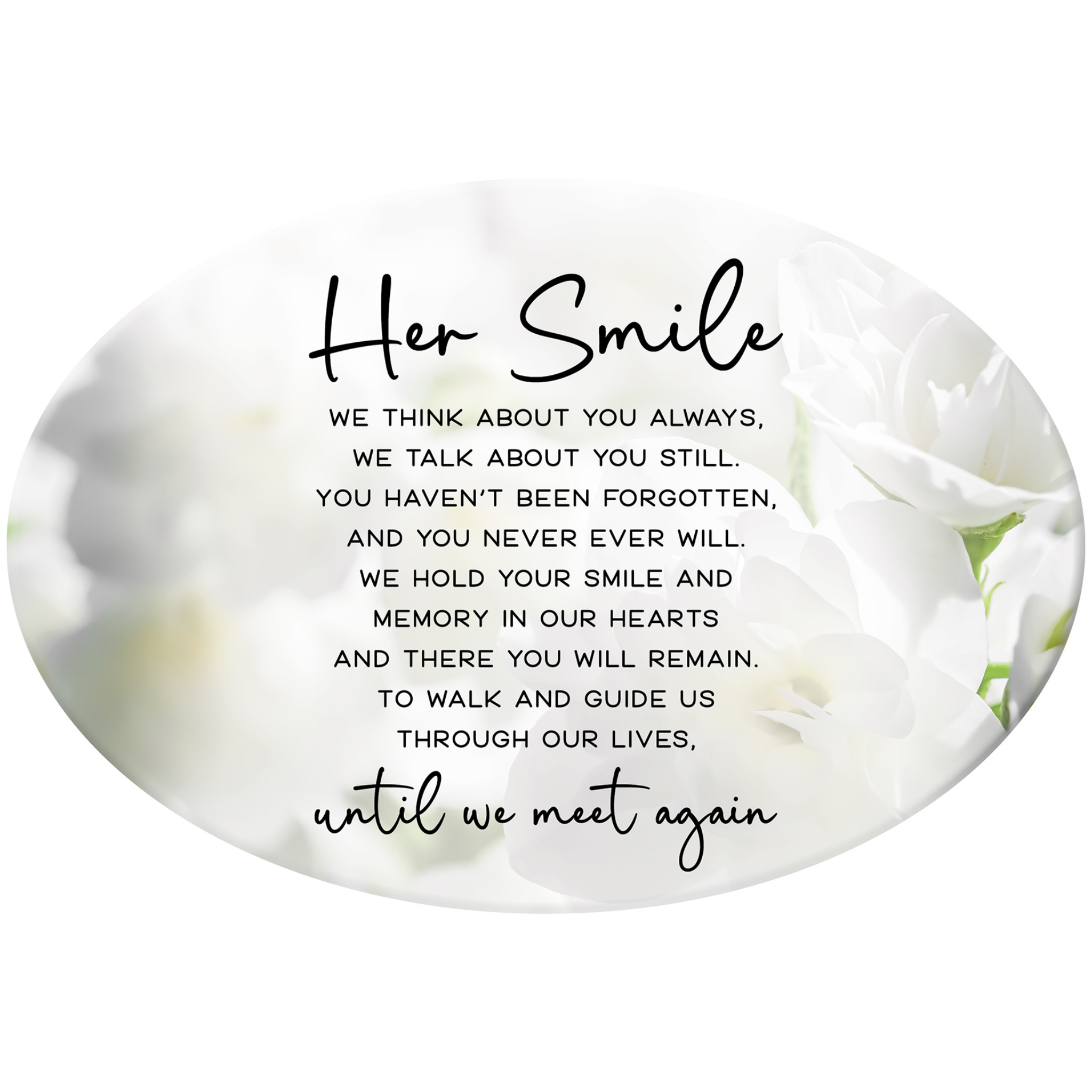 OVAL CERAMIC PLAQUES - HER SMILE
