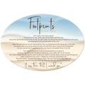 OVAL CERAMIC PLAQUES - FOOTPRINTS
