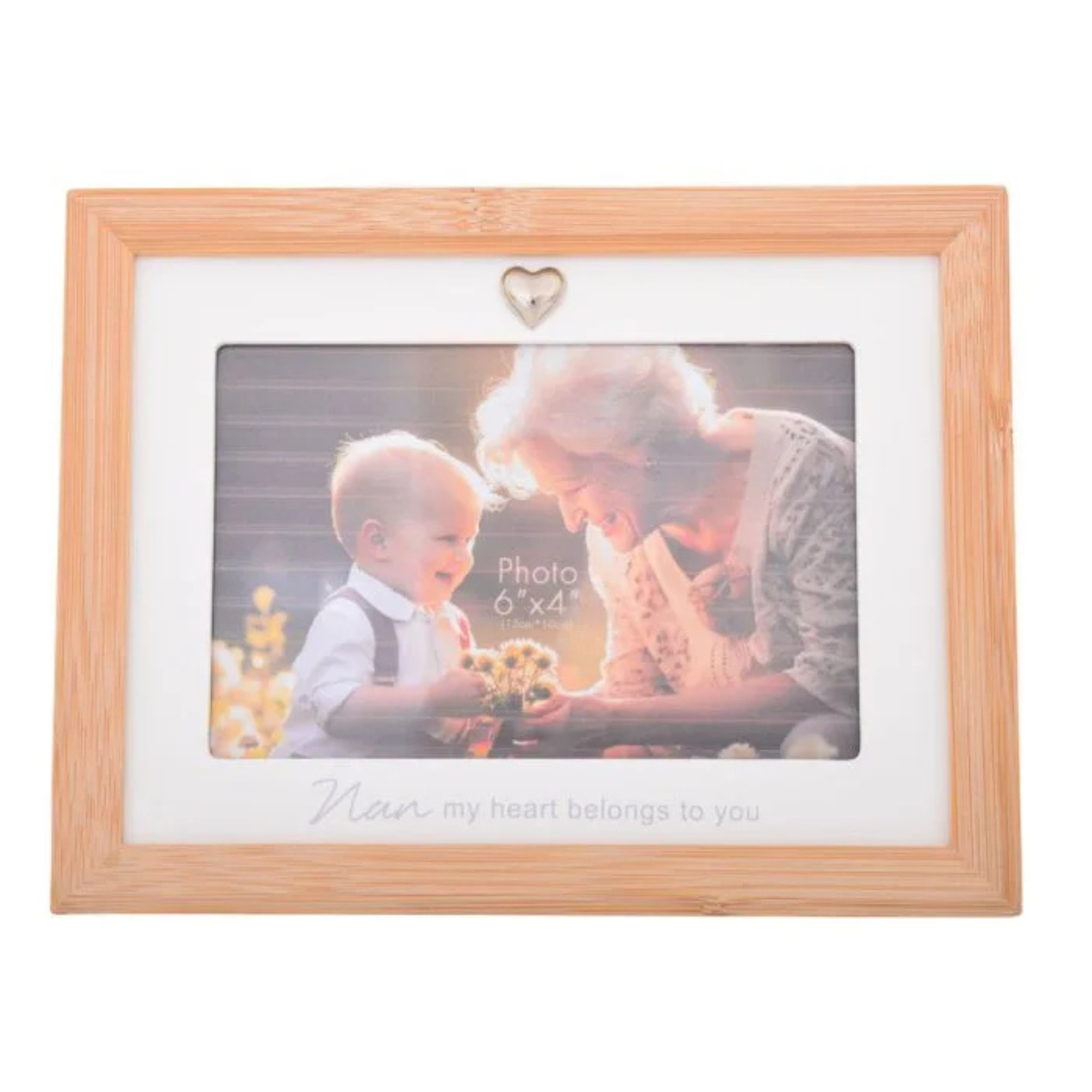 BAMBOO HEART FRAME NAN 6X4