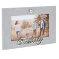 Frame - Silver Heart Family<br>6X4