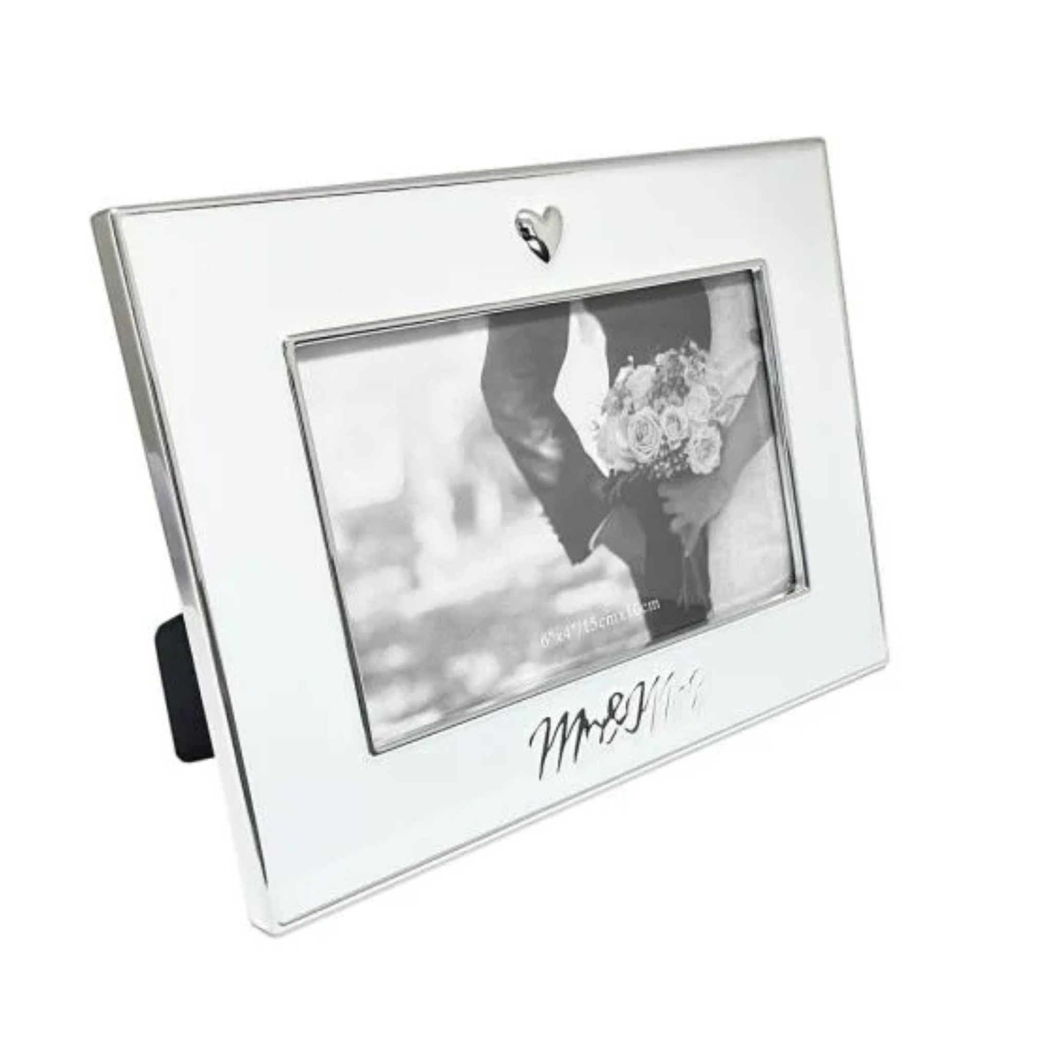 Frame - Pure White Mr. & Mrs.<br>6X4