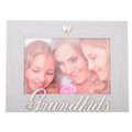 Frame - Silver Heart Grandkids<br>6X4