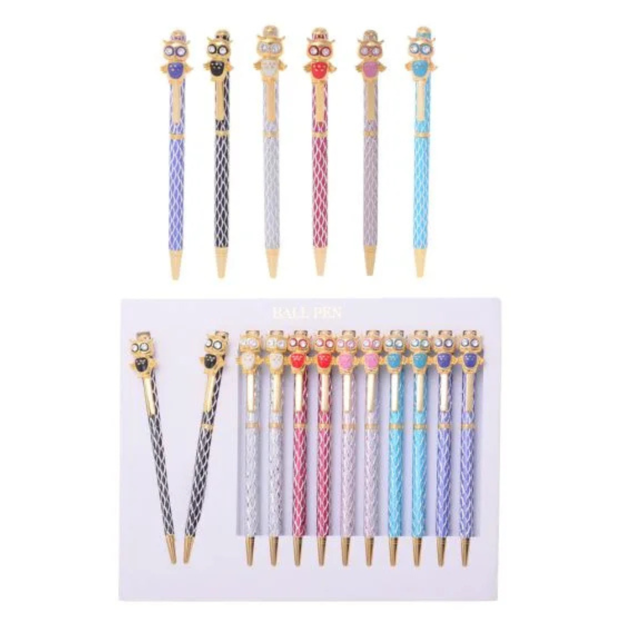 DIAMOND CUT OWL PENS