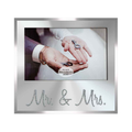 Frame - Mr. & Mrs. <br>Silver Text