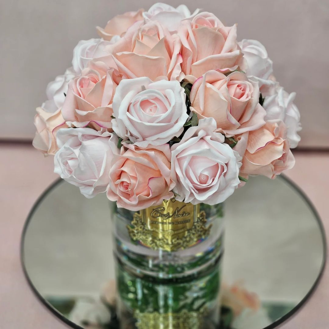 Grand Bouquet <br> Mixed Pink - Gold Badge<br> LRB14
