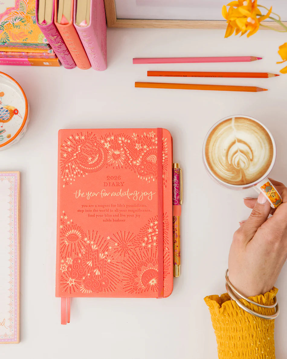 2026 Diary<br> The year for radiating joy<br> Peach - IDALX26D