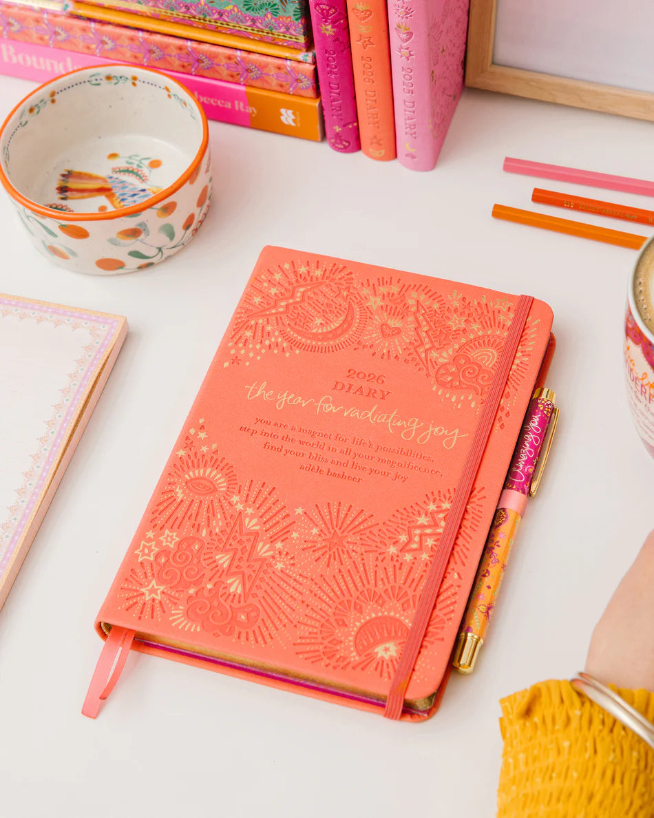 2026 Diary<br> The year for radiating joy<br> Peach - IDALX26D