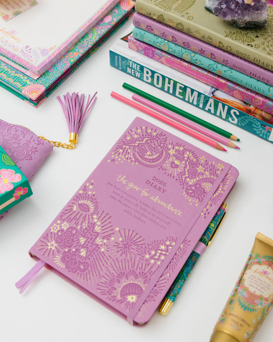 2026 Diary <br> The year for abundance <br> Moonlit Mauve - IDALX26K