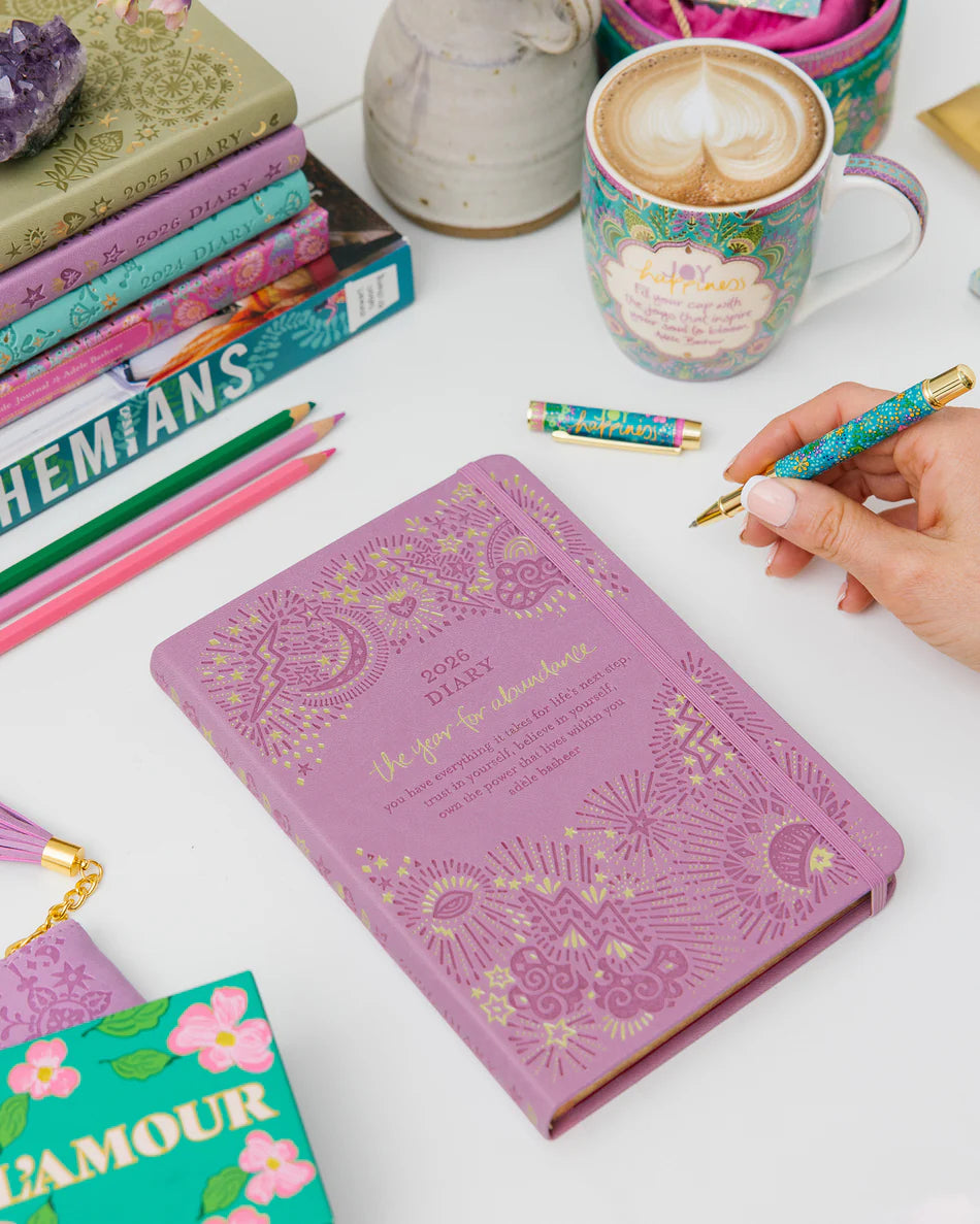2026 Diary <br> The year for abundance <br> Moonlit Mauve - IDALX26K