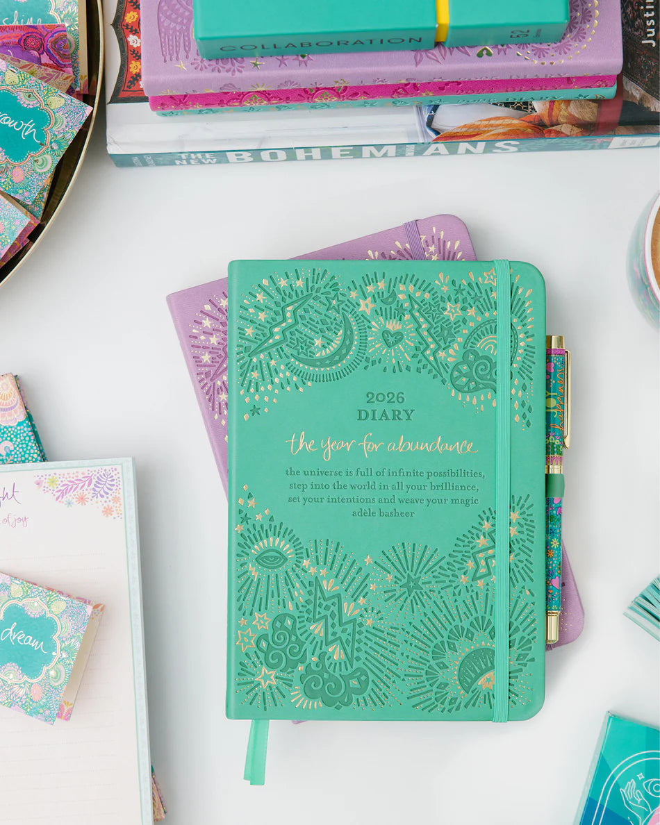 2026 Diary <br>The year for abundance <br>Tahitian Turquoise - IDALX26L